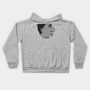 A funny map of Iowa 2 Kids Hoodie